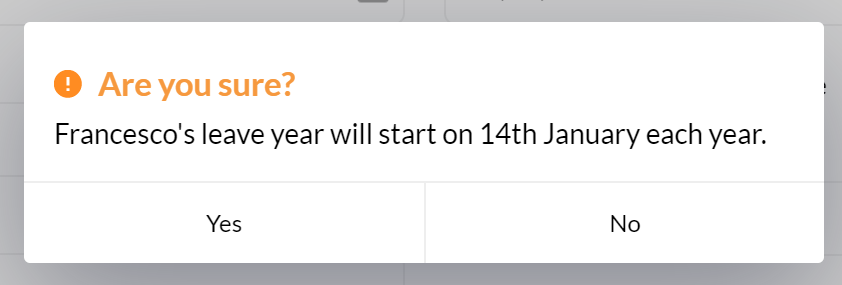 How to align the leave year with an employee's start date – Leave Dates