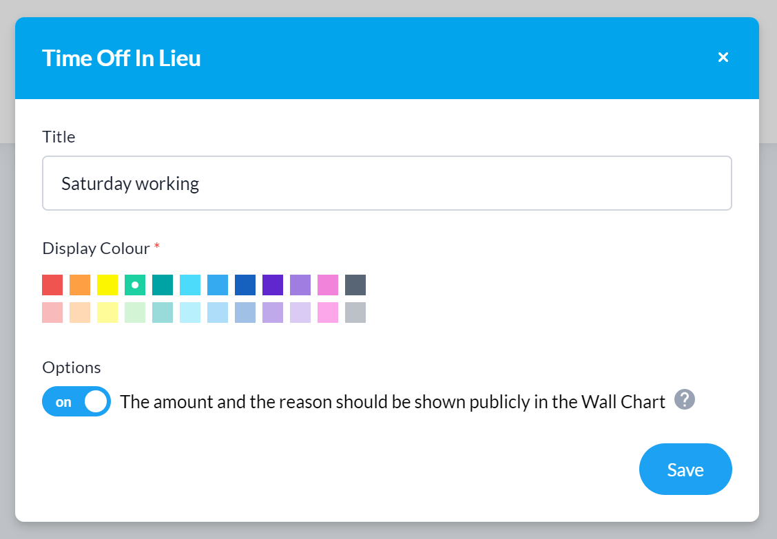 Setting up overtime / time off in lieu (TOIL) Knowledge base